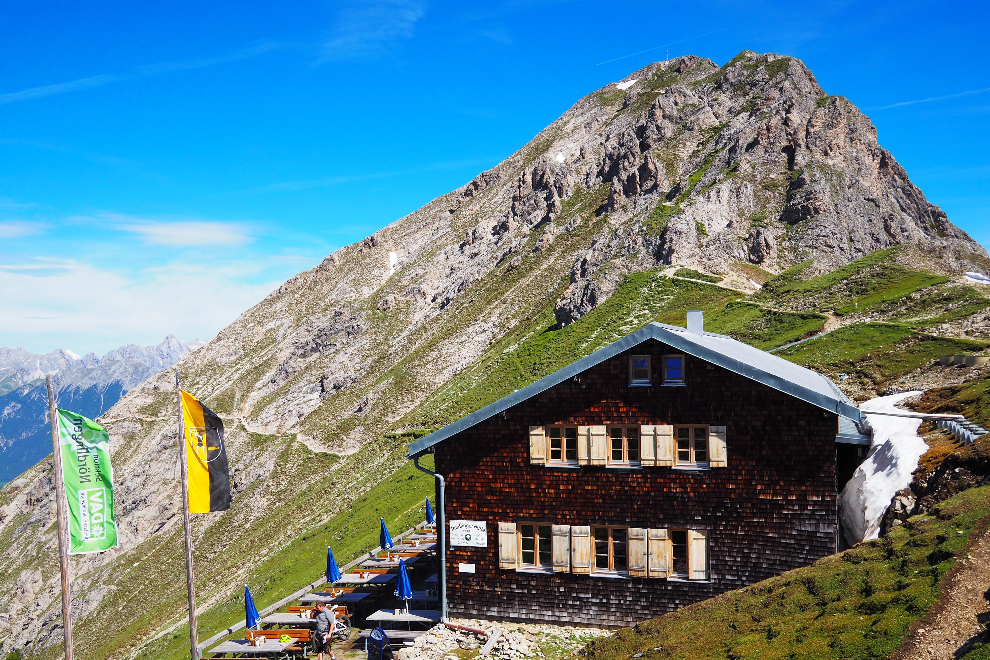 Die Nördlinger Hütte im Karwendel in Tirol
