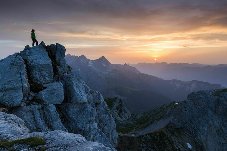 Auf der Dreitorspitze (2.682 m) im Wettersteingebirge