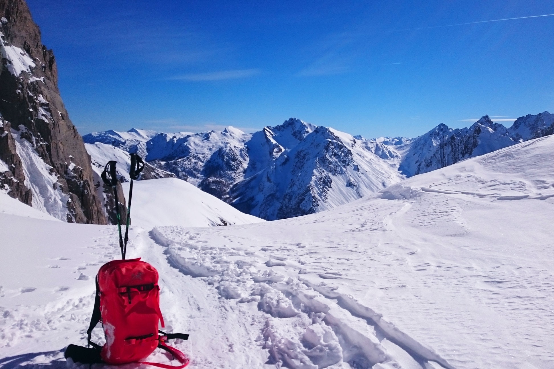 Skitourengehen im Piemont in Italien