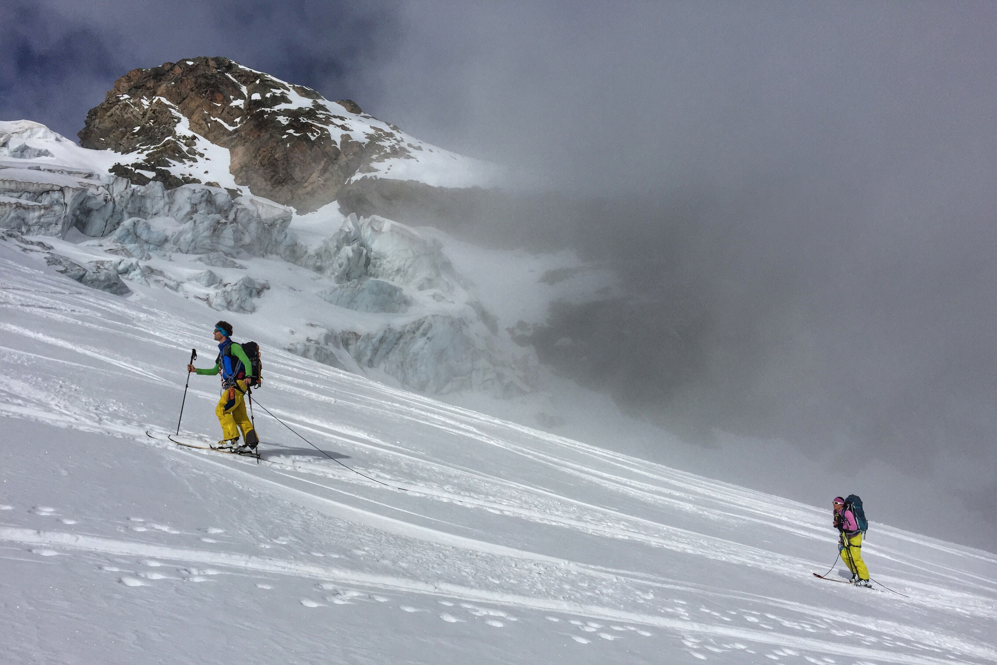 Skihochtour in Graubünden: Auf den Piz Glüschaint in der Berninagruppe