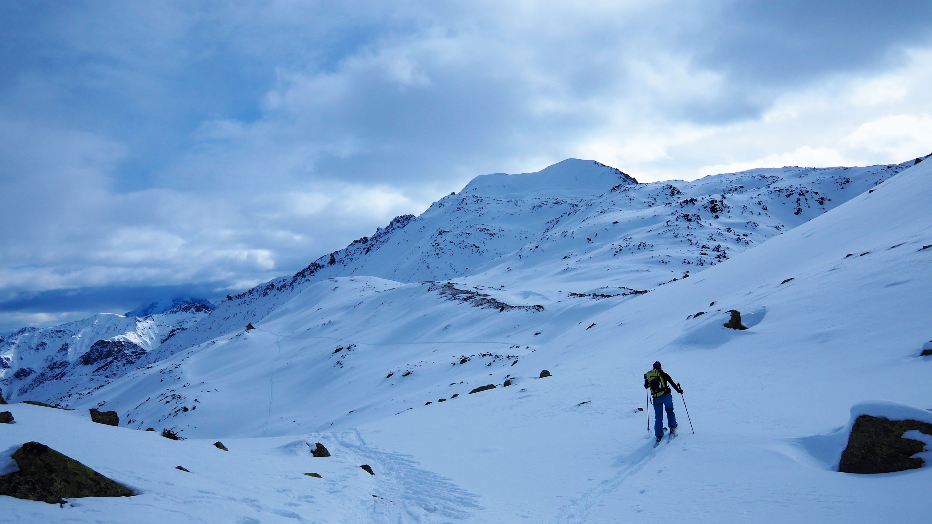 Skitour auf den Piz Turettas im Val Müstair in Graubünden