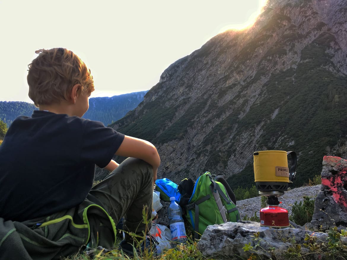 Der Primus Lite+ ist ein kleiner Systemkocher mit kleinem Packmaß, ideal für Teewasser oder ein schnelles Gericht.