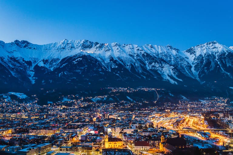 Stadt Innsbruck und die Nordkette