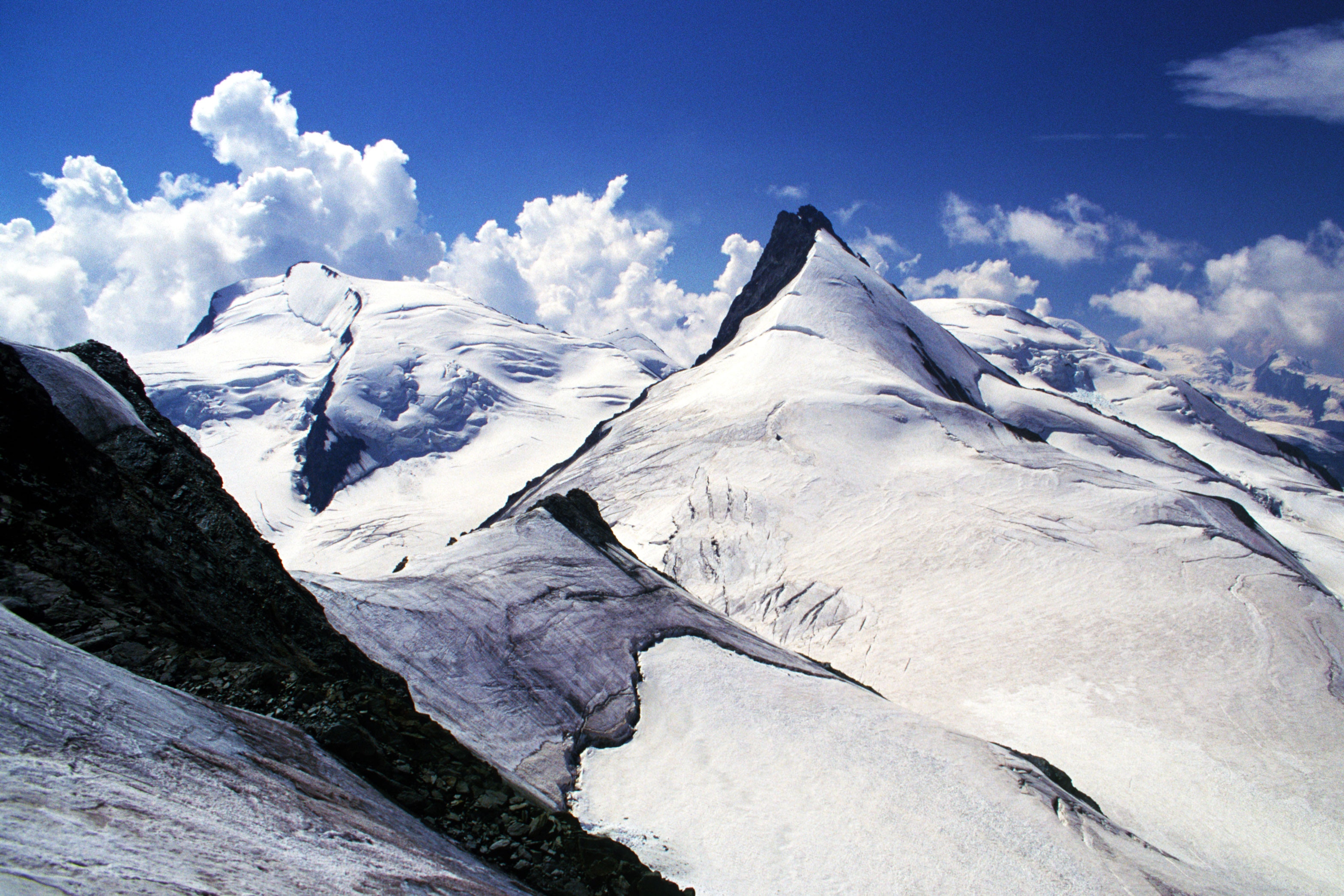 Walliser Alpen: Rimpfischhorn mit Strahlhorn