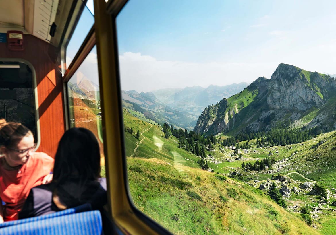 Aussicht aus der Bahn