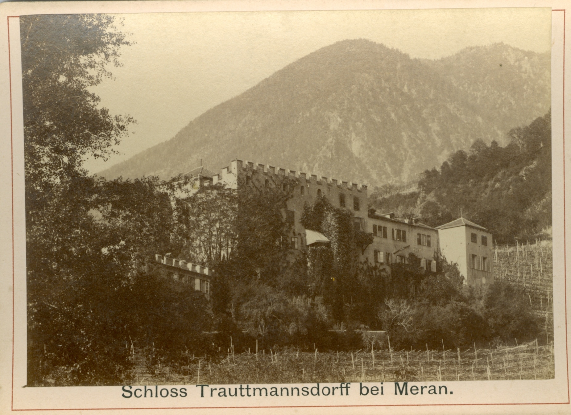 Historische Fotografie: Schloss Trauttmannsdorff