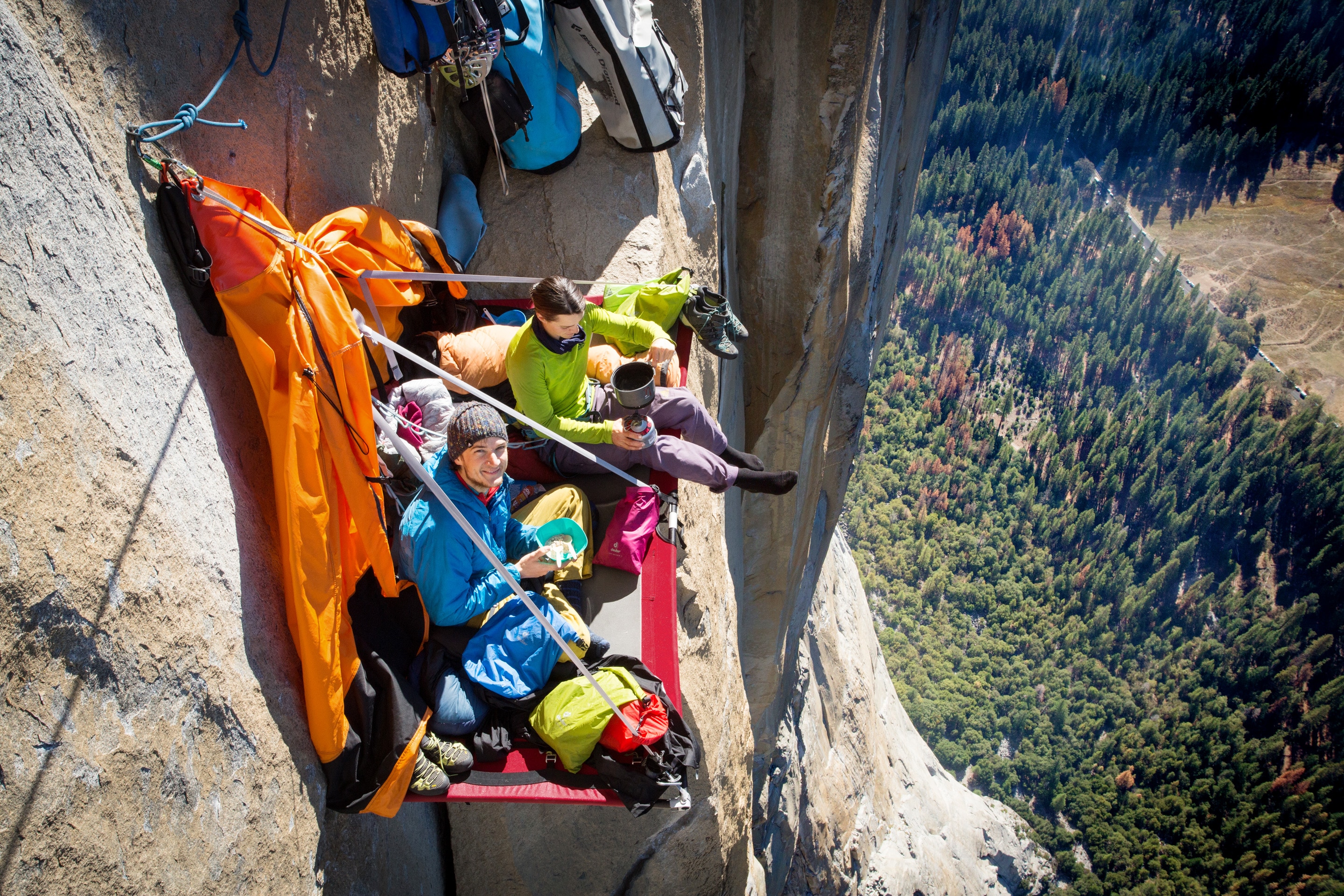 11 Nächte, 12 Klettertage: Alexandra Schweikart und Christopher Igel in El Corazon, Yosemite Valley.