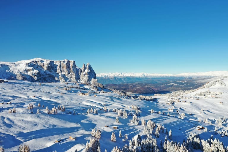 Die Dolomitenregion Seiser Alm im Winter