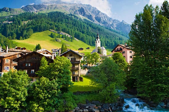 Via Spluga: Splügen in Graubünden