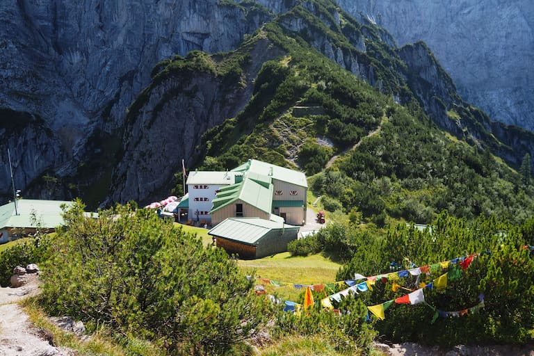 Das Stripsenjochhaus im Kaisergebirge in Tirol