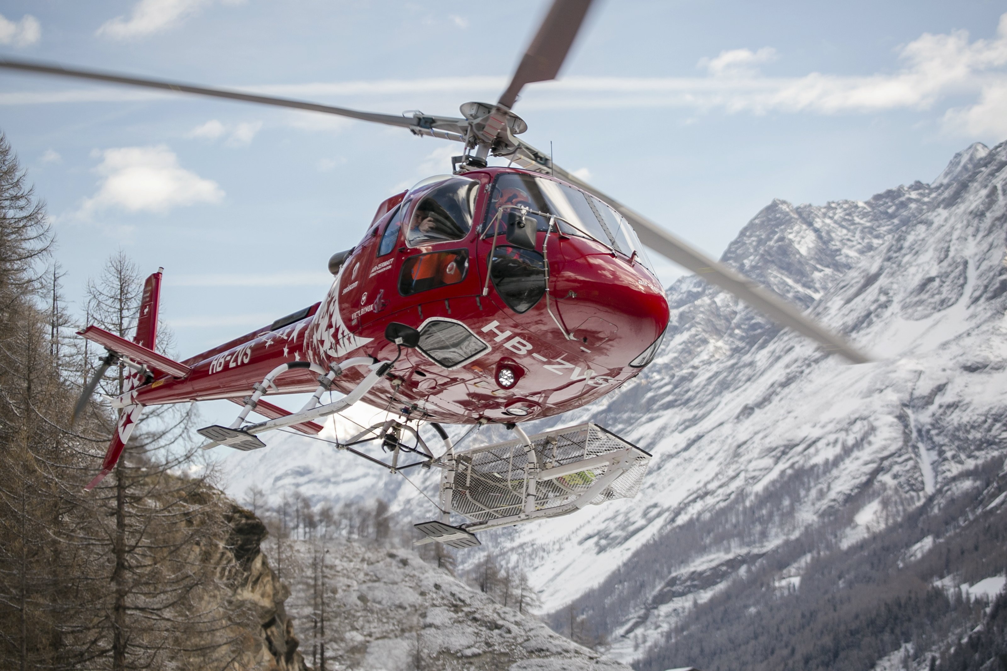 Luftretter der Air Zermatt im Einsatz 