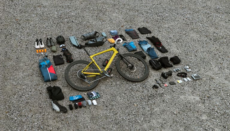 Gepäck fürs Bikepacking in Island