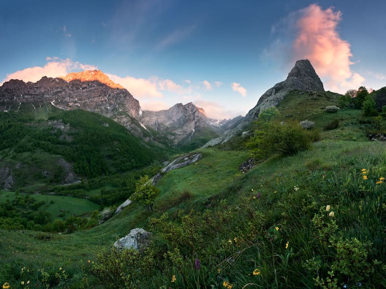 Wandern im Val Maira, in den Cottischen Alpen im Italienischen Piemont