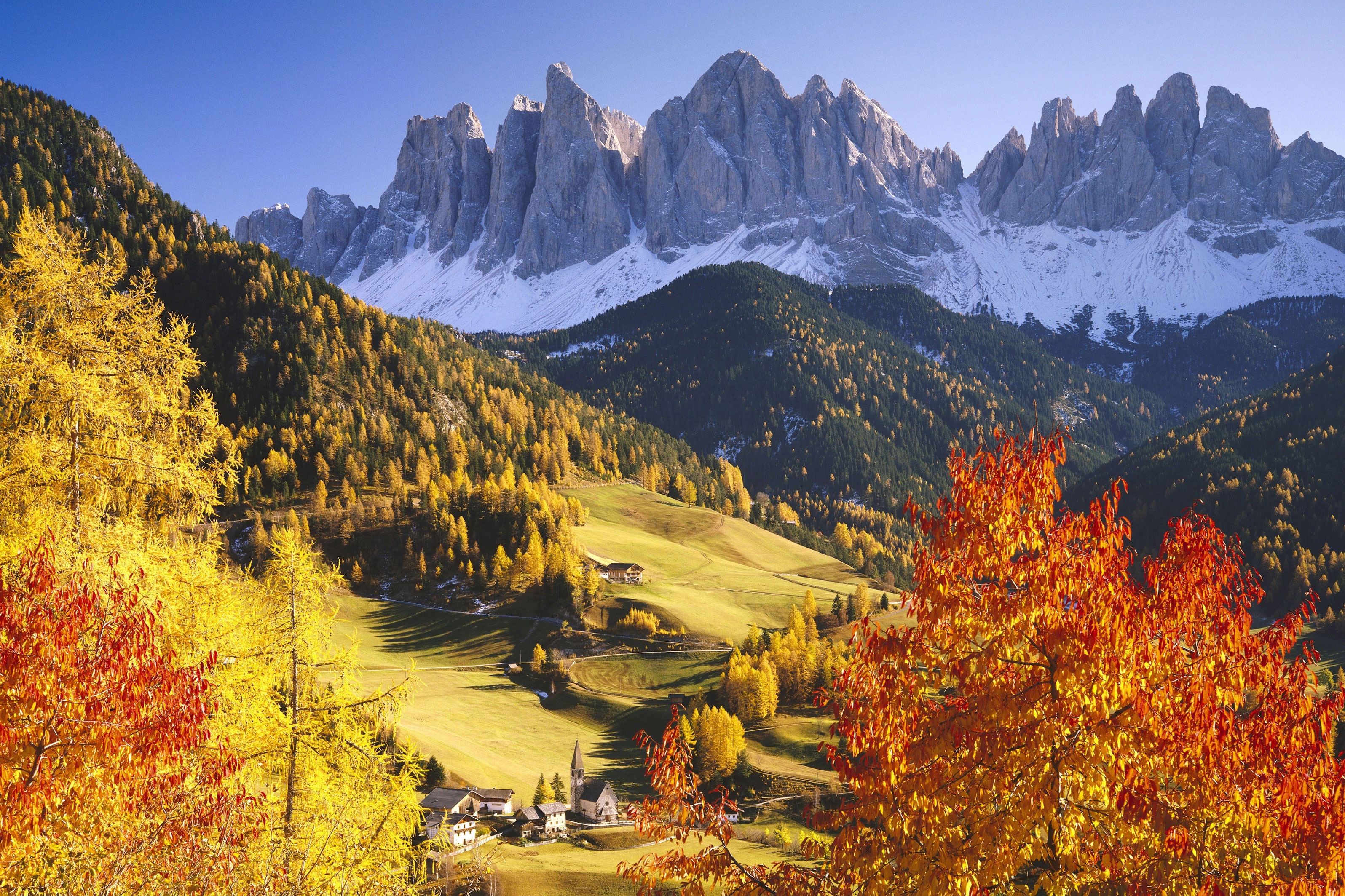 Geislerspitzen in den Dolomiten in Südtirol