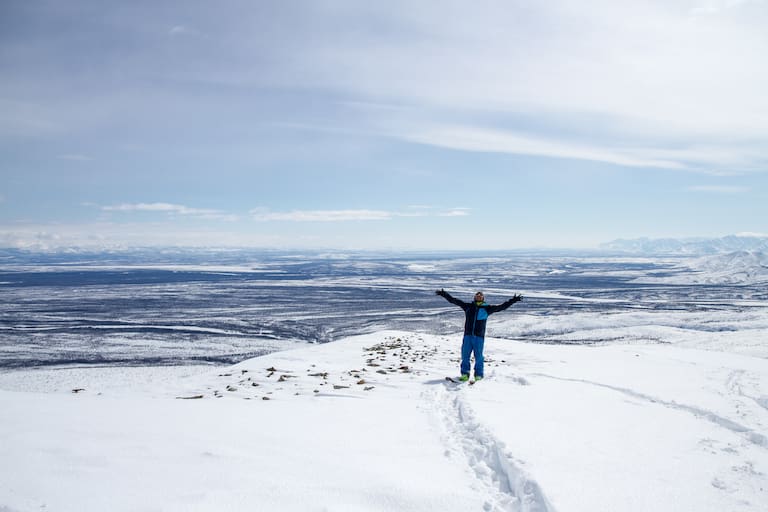 Auf dem Weg zum höchsten Berg Ostsibiriens, den Gora Pobeda