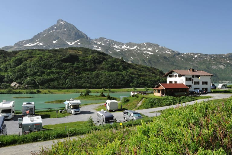 Camping am Zeinissee in Galtür