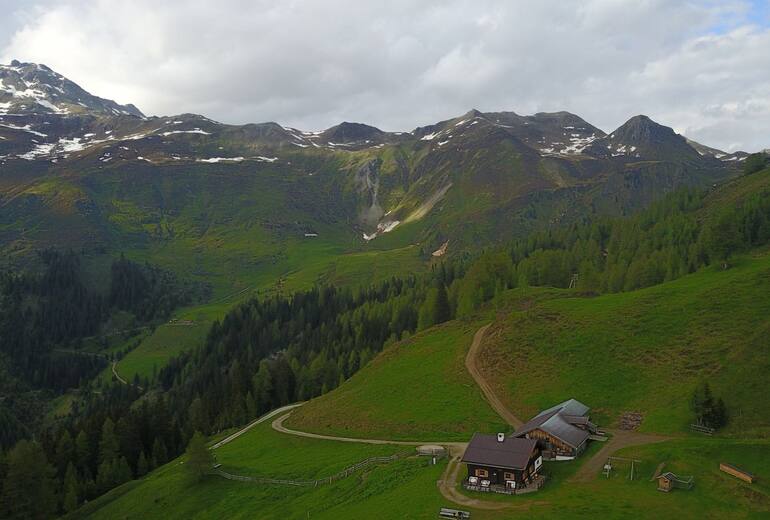 Direkt im Talschluss des Navistals, einem Seitental des Nordtiroler Wipptals, liegt oberhalb der Baumgrenze auf 1.880 m Seehöhe die Poltenalm.