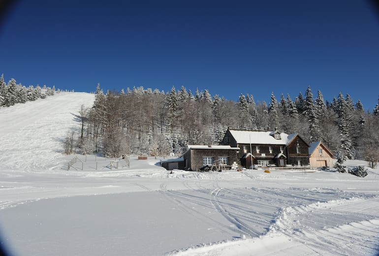 Unterberg Schutzhaus im Winter