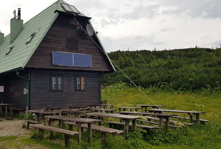 Die Neue Seehütte auf der Rax in Niederösterreich