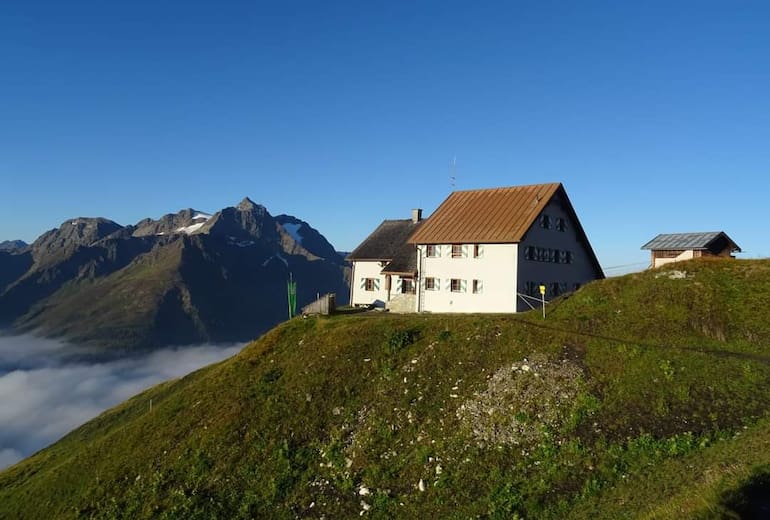 Die Ansbacher Hütte in den Lechtaler Alpen