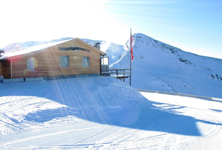 Kesselberghütte im Skigebiet Meran 2000
