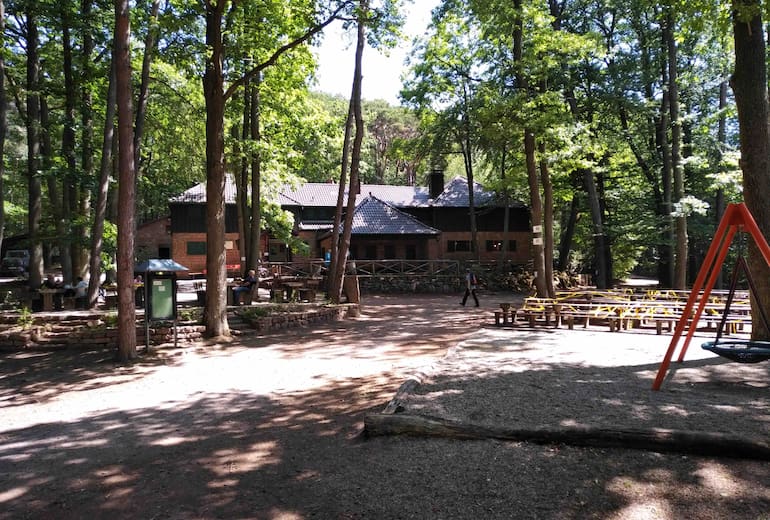 Die Hellerhütte steht an einem idyllischen Platz im Pfälzerwald. 