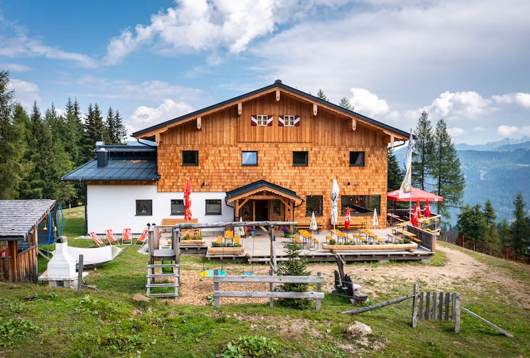 Die Kleinarler Hütte wurde 2022 neu errichtet. 