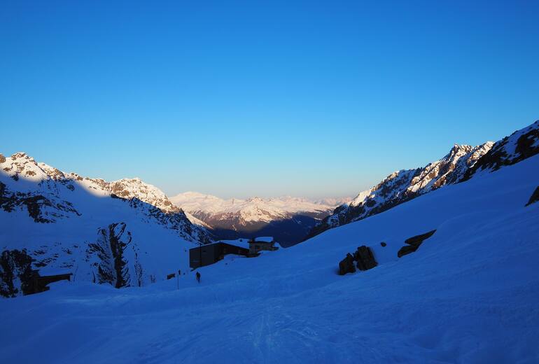 Silvrettahütte im Winter