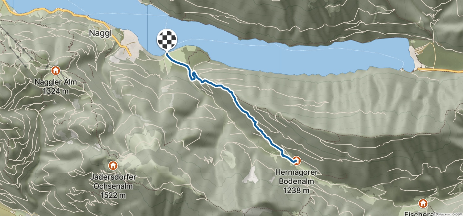 ▷ Wandern: Wanderung zur Hermagorer Bodenalm vom Weissensee - 1:40 h - 4 km  - Bergwelten