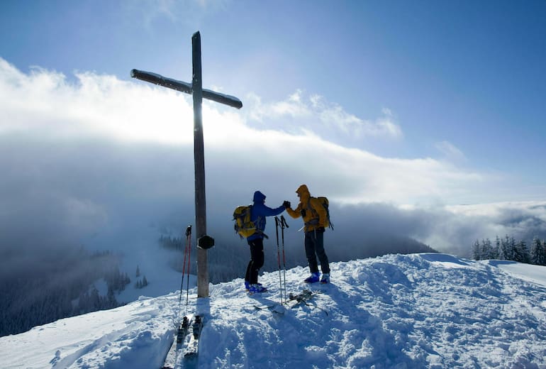 Skitour auf das Hinteres Hörnle